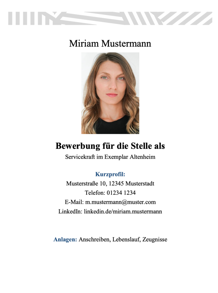 Bewerbung Als Servicekraft Vorlagen Tipps