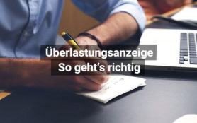 Überlastungsanzeige Pflege Schreiben