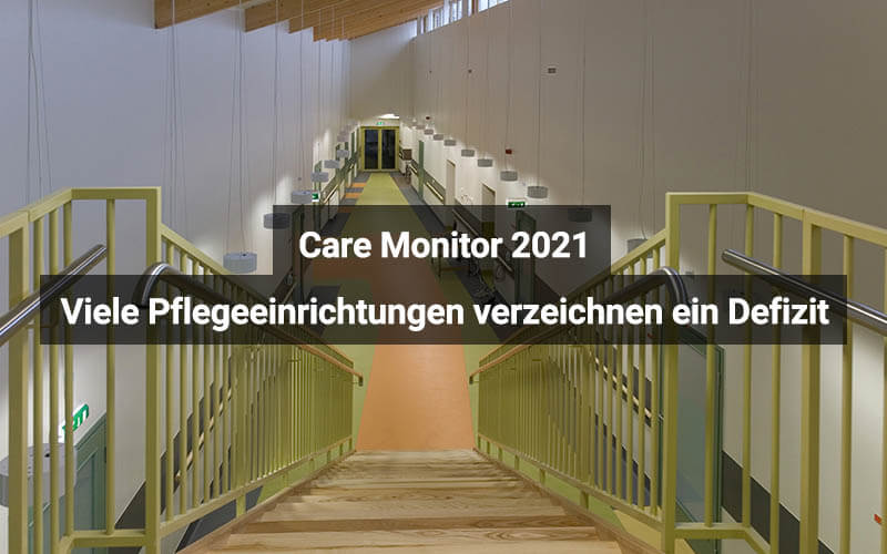 Care Monitor 2021: Viele Pflegeeinrichtungen verzeichnen Defizit