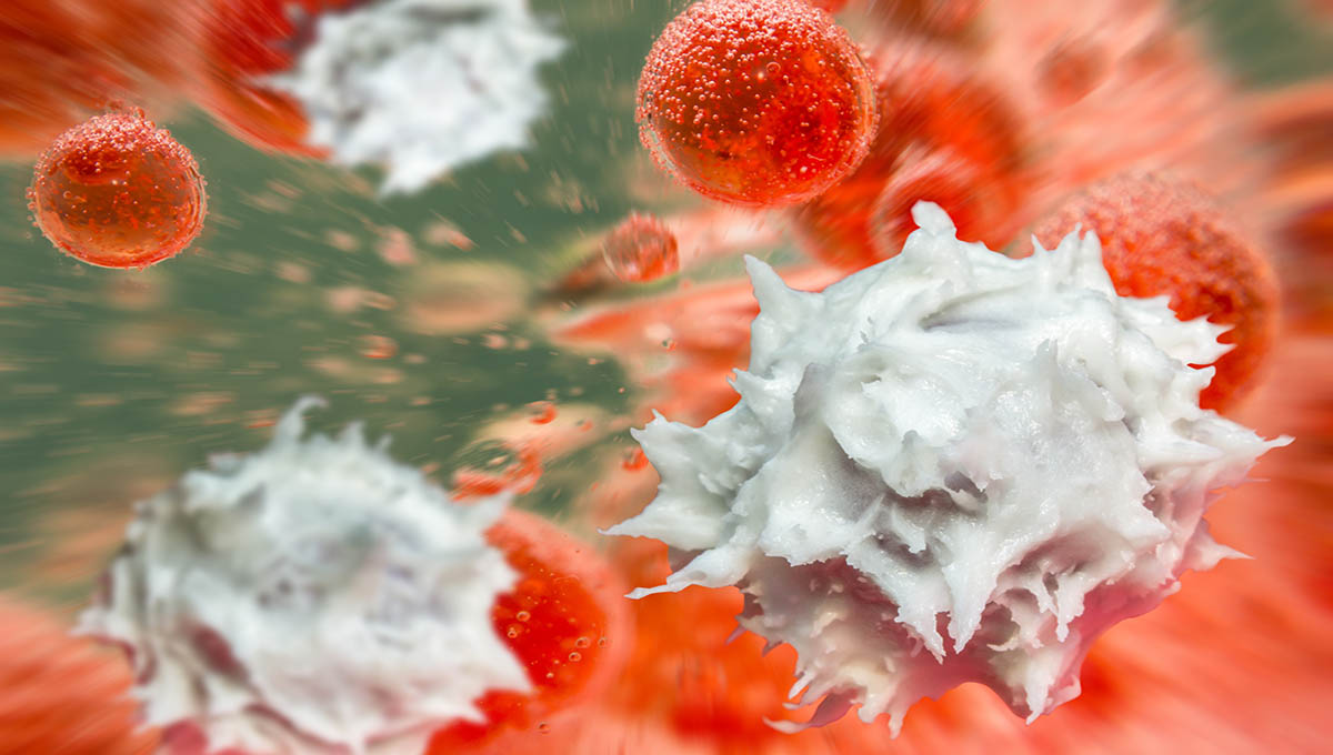 Healthy,Human,Red,And,White,Bloodcells,In,Macro,Science,Image